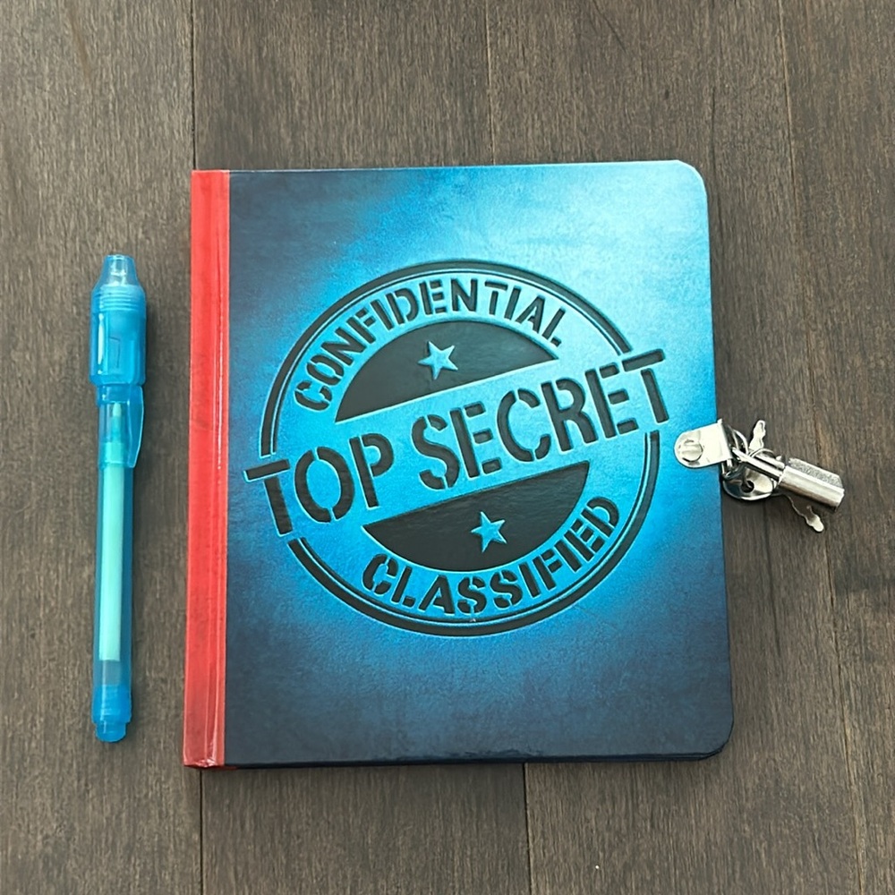 ✨Host Pick✨Top Secret Diary with Lock, Journal, Spy Classified Confidential